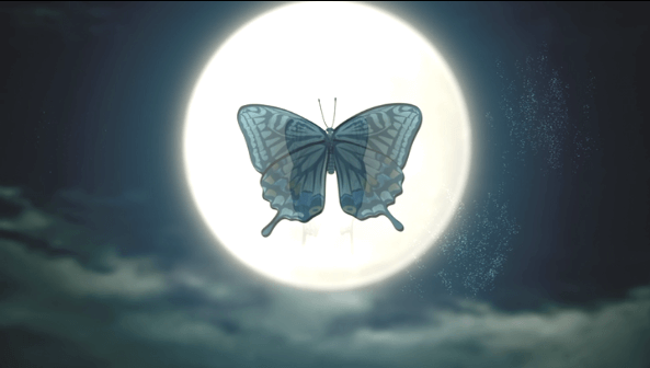 【鬼滅の刃】満月と蝶