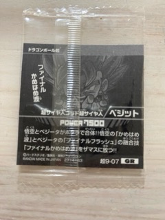 9-07超サイヤ人ゴッド超サイヤ人ベジット裏面